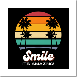 Smile - Its Amazing - Tropical Palm Trees Posters and Art